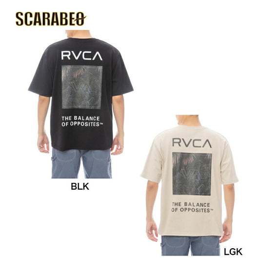 RVCA メンズ PALM BOX SS Tシャツ 【2025年春夏モデル】 夏コーデ 夏服 人気 アウトドア ウェア 夏 ジム ウェア メンズ / レディース / キッズ UVカット 25ssルーカ bf041250