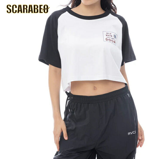 RVCA レディース OLD WAYS CROPPED SS TEE Tシャツ 【2025年春夏モデル】 夏コーデ 夏服 人気 アウトドア ウェア 夏 ジム ファッション ウェア 韓国系 レディース  25ssルーカ bf043212