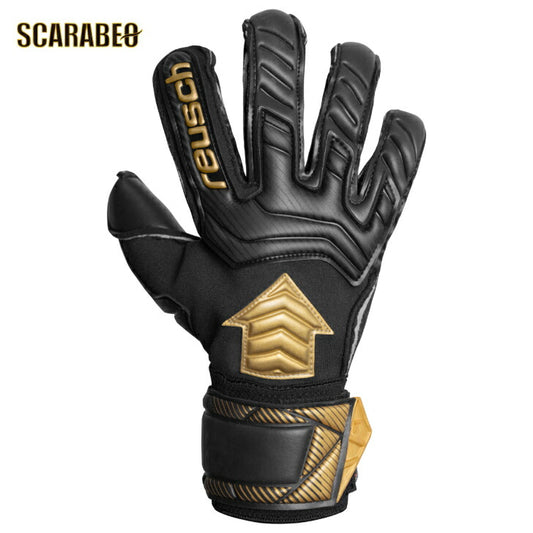 reusch ロイシュ アトラクト AB1 ゴールドX キーパグローブサッカー  キーパグローブ サッカー用  耐久性 プロ向け 初心者向け ジュニア向け ジュニア用 大人用 ホールド力 キーグロ  5460964