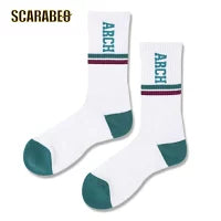 Arch drop line crew mid. socks【white/bottle green】 アーチ バスケ バスケットボール バスパン 男子 ウエア 大人 子供 Ｔシャツ バスケウエア a325-102