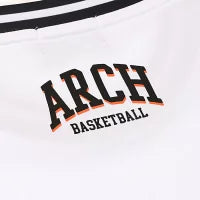 Arch team BB tee [DRY]【white】 アーチ バスケ 半袖Tシャツ アーチ バスケ バスケットボール バスパン 男子 ウエア 大人 子供 Ｔシャツ バスケウエア t125-113