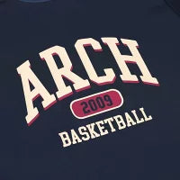 Arch team BB tee [DRY]【navy】 アーチ バスケ 半袖Tシャツ アーチ バスケ バスケットボール バスパン 男子 ウエア 大人 子供 Ｔシャツ バスケウエア t125-115