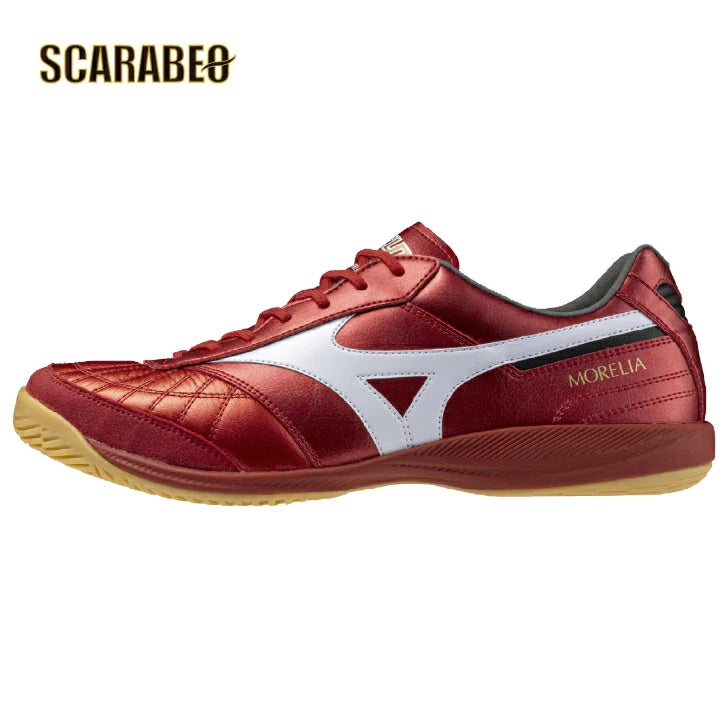 ミズノ モレリア SALA JAPAN IN 【RUBY RED PACK】フットサルシューズ シューズ 靴 くつ 中学校 高校 一般 大人 軽量　柔軟 素足感覚 q1ga250260