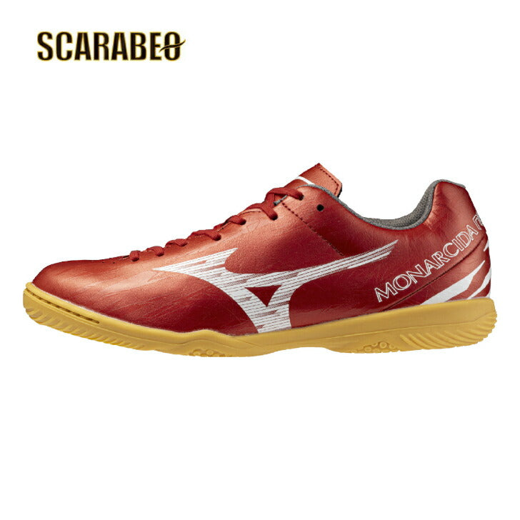 ミズノ モナルシーダNEO SALA CLUB IN 【RUBY RED PACK】フットサルシューズ シューズ 靴 くつ 中学校 高校 一般 大人 軽量　柔軟 素足感覚  q1ga252860