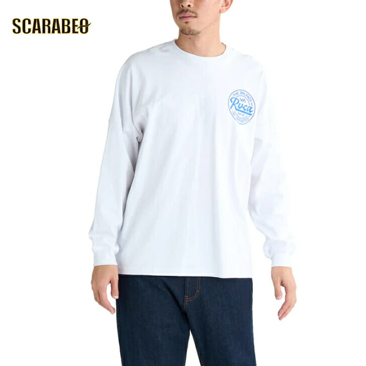 RVCA メンズ SCLIPT SEALD LS ロンＴ 【2025年春夏モデル】 夏コーデ 夏服 人気 アウトドア ウェア 夏 ジム ウェア メンズ / レディース / キッズ UVカット 25ssルーカ bf041152