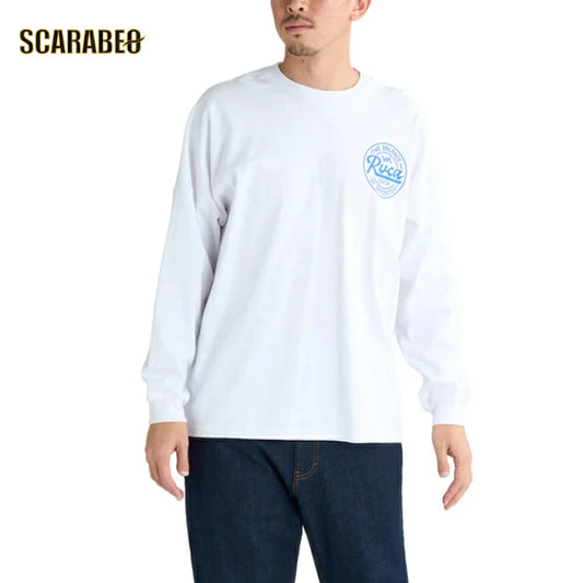 RVCA メンズ SCLIPT SEALD LS ロンＴ 【2025年春夏モデル】 夏コーデ 夏服 人気 アウトドア ウェア 夏 ジム ウェア メンズ / レディース / キッズ UVカット 25ssルーカ bf041152