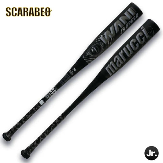 marucci 少年軟式 ワニクラッシャー スピード ブラック 黒ワニ バット ミドルバランス mjjsbbwsj-bk