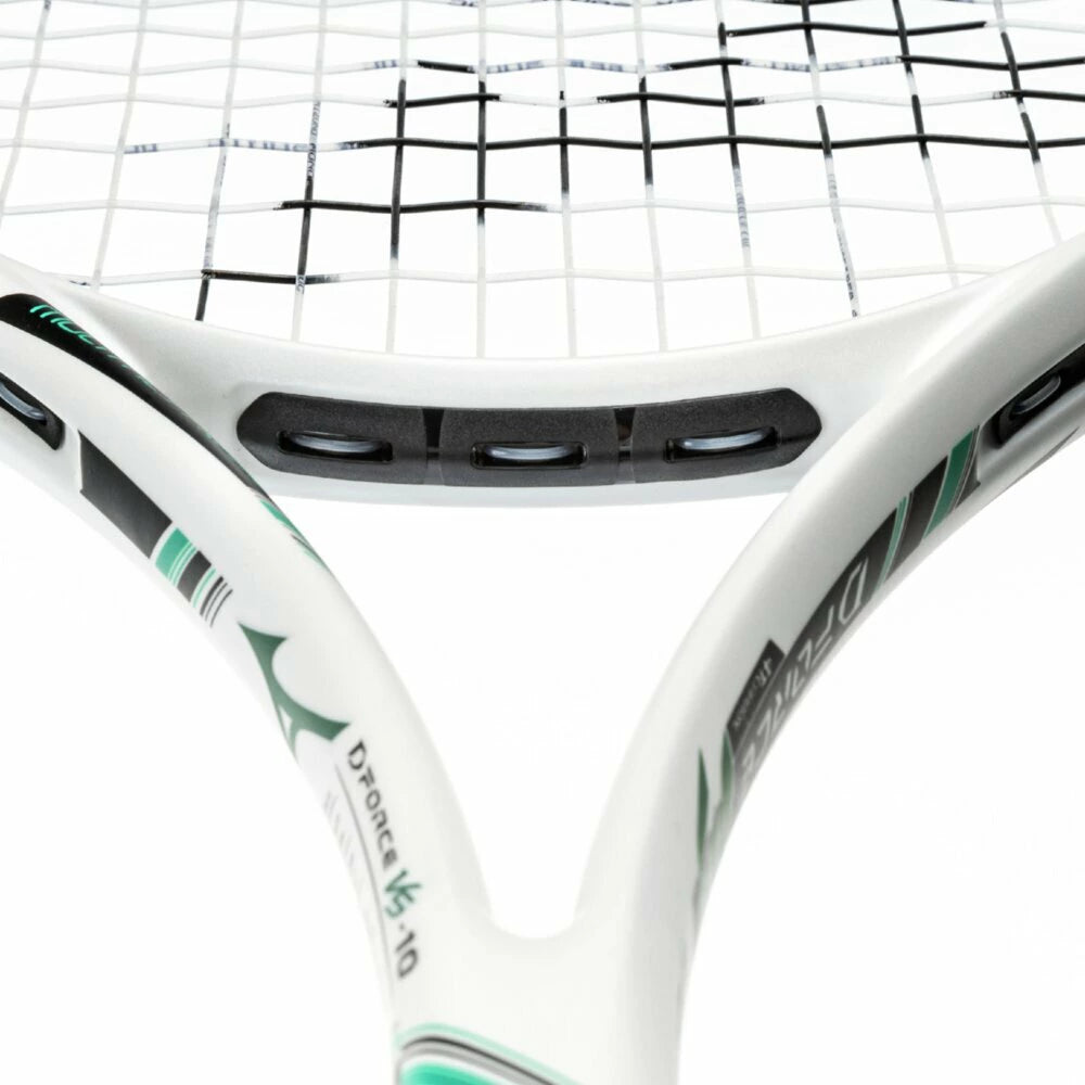 ミズノ ソフトテニスラケット ディーフォース VS-10 オールラウンド 中上級者向け 軟式 テニスラケット フレームのみ 2025年秋冬モデル ホワイト×ジェードグリーン 63jtn54701