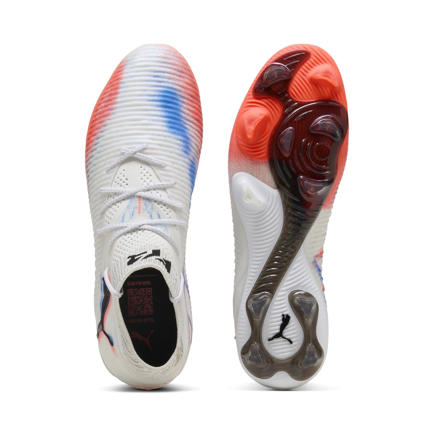 PUMA プーマ フューチャー 8 アルティメット FG/AG [UNTAMED PACK] サッカースパイク 天然芝・人工芝用 25AW ホワイト×ブラック×レッド 108581-01