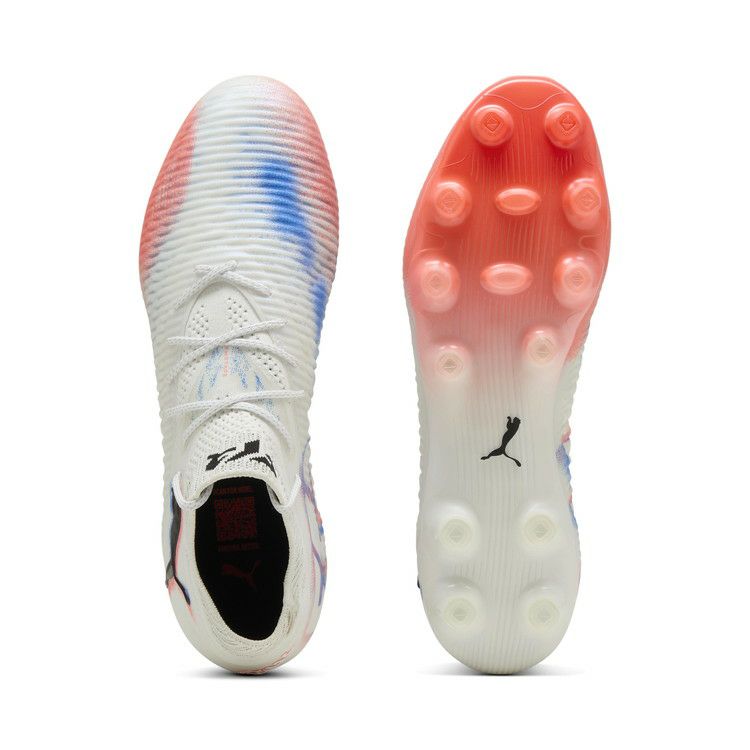 PUMA プーマ フューチャー 8 アルティメット HG/AG [UNTAMED PACK] サッカースパイク 土・人工芝用 25AW 108585-01 ホワイト×ブラック×レッド 108585-01