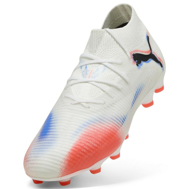 PUMA プーマ フューチャー 8 プロ HG/AG [UNTAMED PACK] サッカースパイク 土・人工芝・天然芝用 25AW ホワイト×ブラック×レッド108591-01