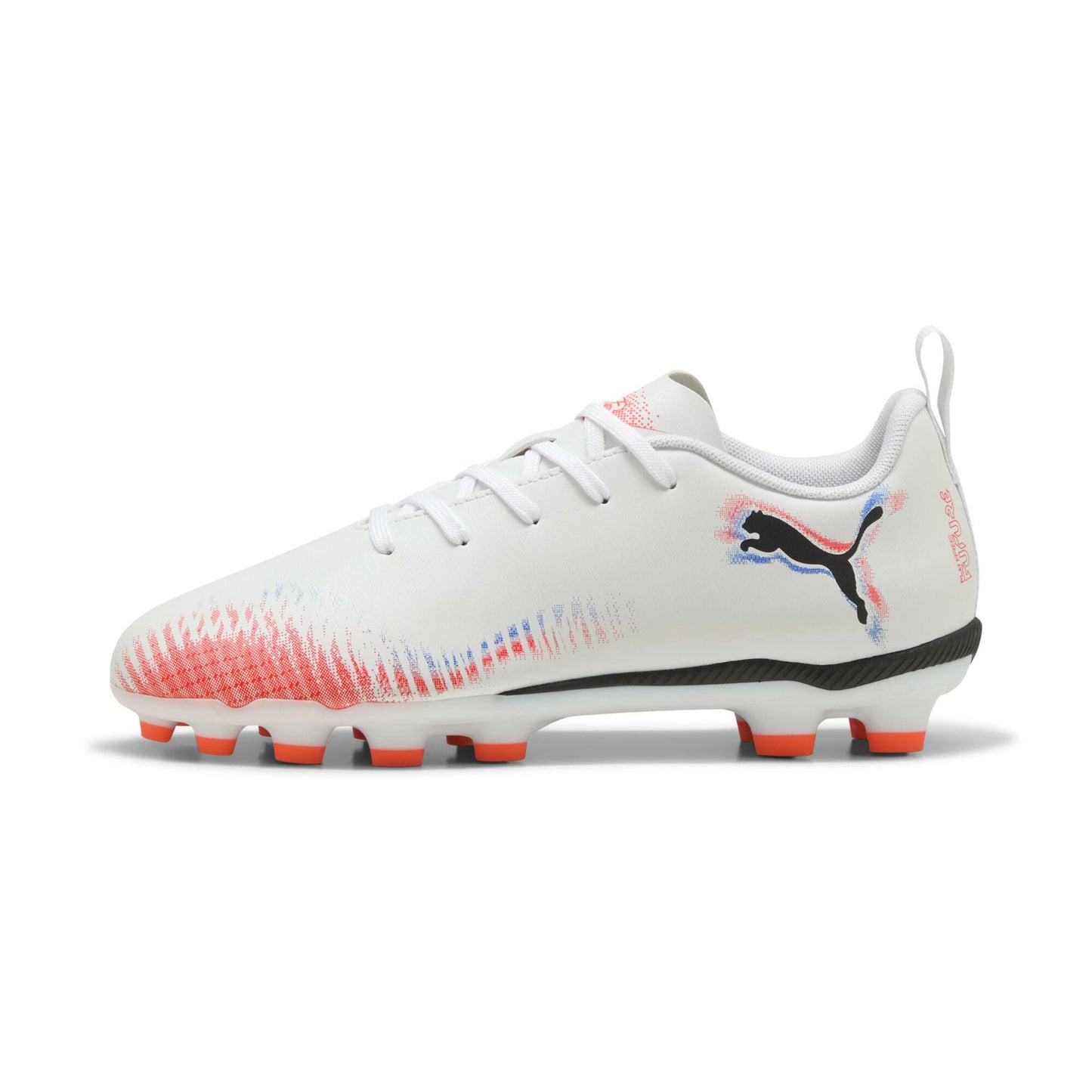 PUMA プーマ フューチャー 8 プレイ HG/AG+MID Jr [UNTAMED PACK] ジュニア サッカースパイク 土・人工芝用 25AW ホワイト×ブラック×レッド 108624-01