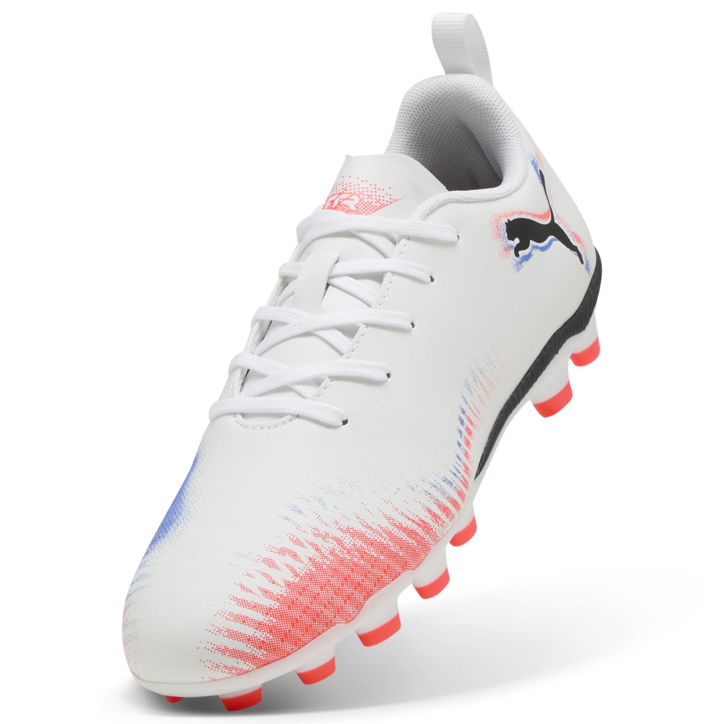 PUMA プーマ フューチャー 8 プレイ HG/AG+MID Jr [UNTAMED PACK] ジュニア サッカースパイク 土・人工芝用 25AW ホワイト×ブラック×レッド 108624-01