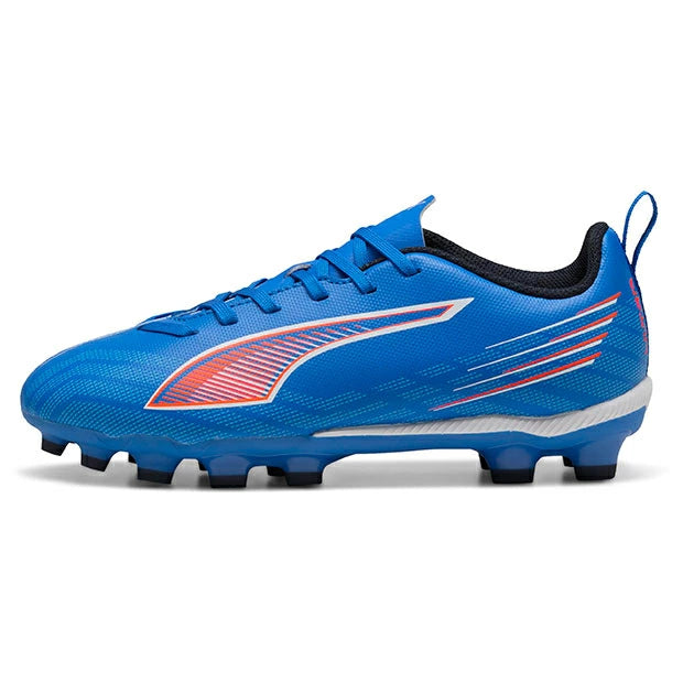 PUMA プーマ ウルトラ 6 プレイ HG/AG+MID Jr [UNTAMED PACK] ジュニア サッカースパイク 土・人工芝用 25AW（ウルトラブルー×ホワイト×レッド 108536-01