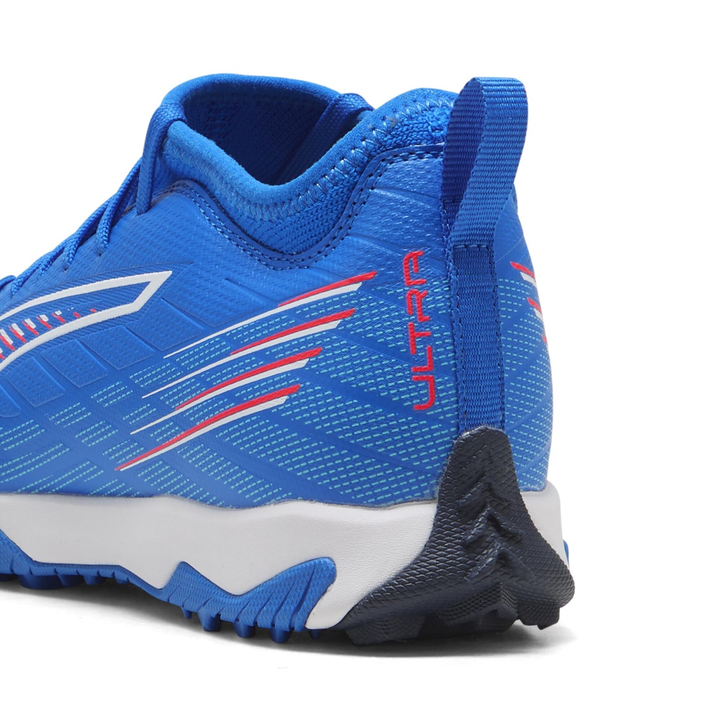 PUMA プーマ ウルトラ 6 マッチ TT+MID Jr [UNTAMED PACK] ジュニア トレーニングシューズ フットサル ターフ用 サッカーシューズ ウルトラブルー×ホワイト×レッド 108523-01