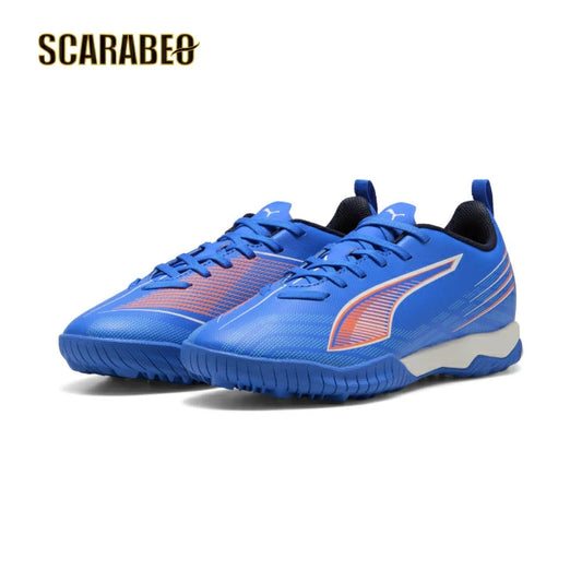PUMA プーマ ウルトラ 6 プレイ TT+MID Jr [UNTAMED PACK] ジュニア サッカー トレーニングシューズ 土・人工芝対応 ターフ用 25AW ウルトラブルー×ホワイト×レッド 108543-01