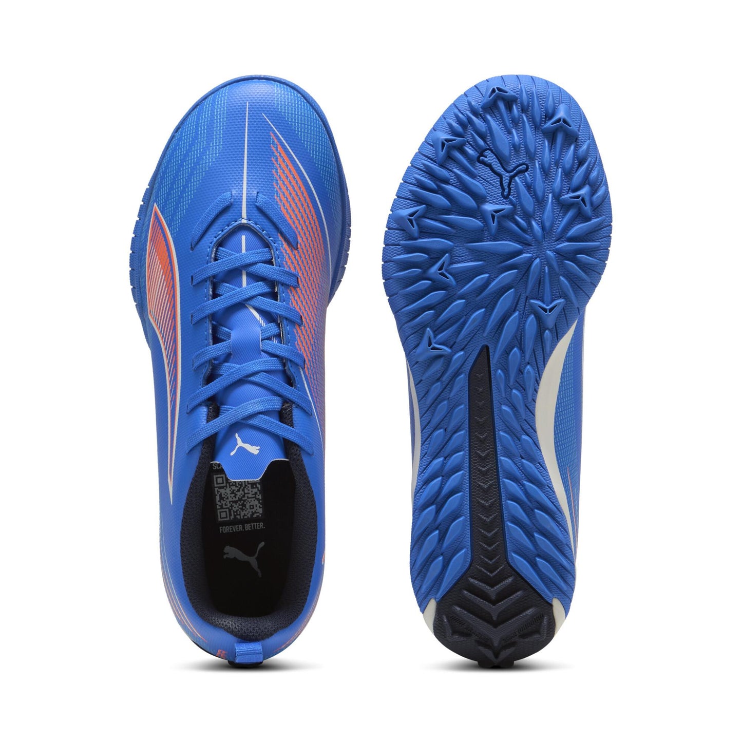 PUMA プーマ ウルトラ 6 プレイ TT+MID Jr [UNTAMED PACK] ジュニア サッカー トレーニングシューズ 土・人工芝対応 ターフ用 25AW ウルトラブルー×ホワイト×レッド 108543-01