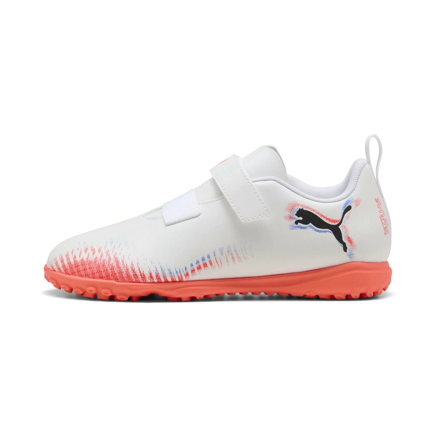PUMA プーマ フューチャー 8 プレイ TT V Jr [UNTAMED PACK] ジュニア サッカー トレーニングシューズ ターフ 土・人工芝用 ベルクロ 25AW ホワイト×ブラック×レッド 108628-01