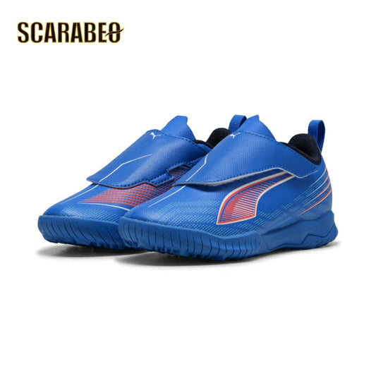 PUMA プーマ ウルトラ 6 プレイ TT V Jr [UNTAMED PACK] ジュニア サッカー トレーニングシューズ ターフ 土・人工芝用 ベルクロ 25AW ウルトラブルー×ホワイト×レッド 108547-01