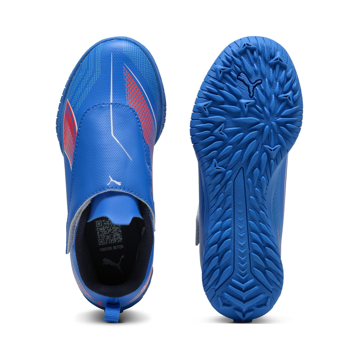 PUMA プーマ ウルトラ 6 プレイ TT V Jr [UNTAMED PACK] ジュニア サッカー トレーニングシューズ ターフ 土・人工芝用 ベルクロ 25AW ウルトラブルー×ホワイト×レッド 108547-01
