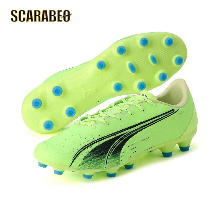 プーマ サッカースパイク 大人 ウルトラ プロ HG/AG フィジーライト パープル FASTEST PACK 土・天然芝対応 PUMA ULTRA PRO 106932-01