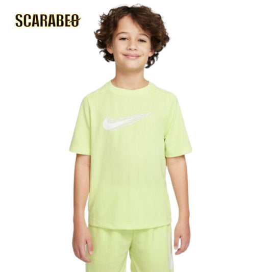 ナイキ Tシャツ ジュニア 半袖 吸汗速乾 Dri-FIT ラグランスリーブ スポーツウェア HF8100-736 ライトレモン NIKE hf8100-736