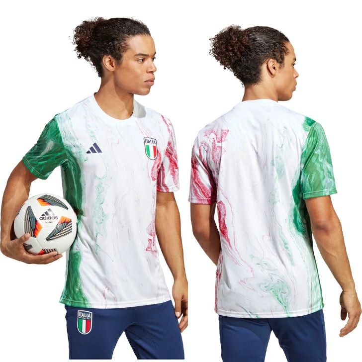 プーマ イタリア代表 2024 プレマッチシャツ 半袖 メンズ サッカー 練習着 トレーニングウェア mil32