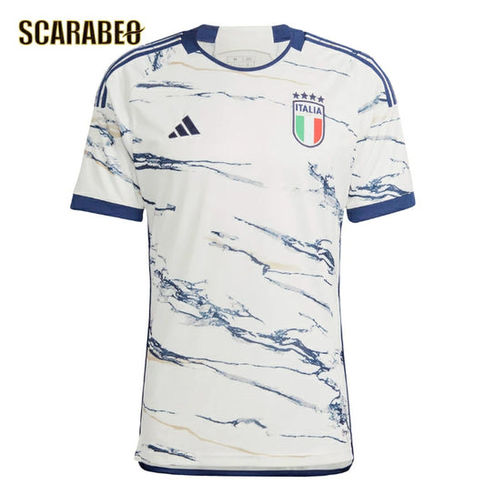 【在庫処分セール】アディダス イタリア代表 2023 アウェイ レプリカユニフォーム 半袖 メンズ サッカー マーブルデザイン アズーリ mil99