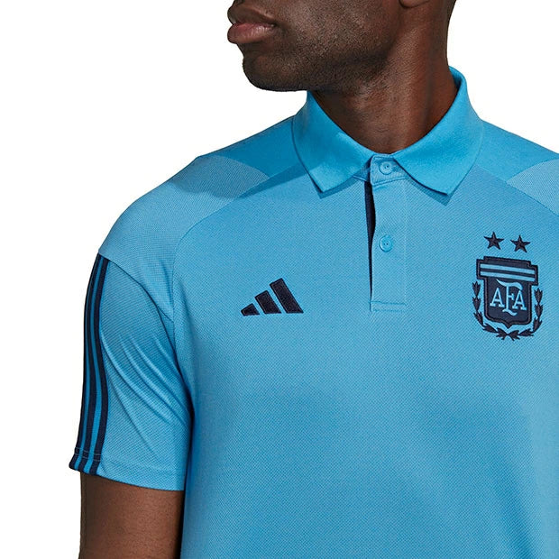 アルゼンチン代表 ポロシャツ メンズ 大人用 半袖 公式選手着用モデル サッカーウェア トップス adidas アディダス l9522