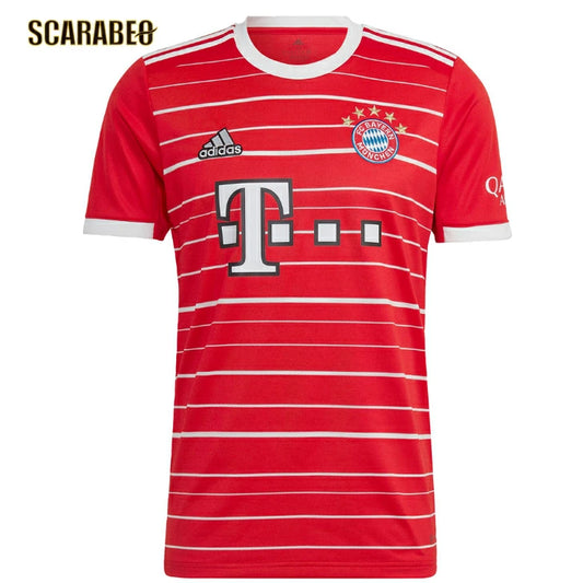 【在庫処分セール】アディダス FCバイエルンミュンヘン 22/23 ホーム レプリカユニフォーム メンズ 半袖 サッカーシャツ JME83 H39900 レッド adidas ライセンスシャツ