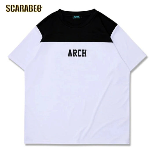 Arch アーチ Football Tee DRY ホワイト バスケットボール Tシャツ メンズ 半袖 吸汗速乾 練習 試合 t125-128