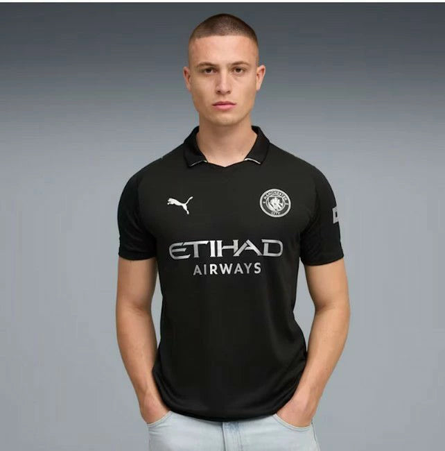 PUMA プーマ 25/26 マンチェスター・シティ MCFC アウェイ レプリカユニフォーム 半袖 780350-02 ブラック プレミアリーグ 公式 780350