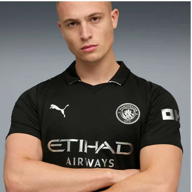 PUMA プーマ 25/26 マンチェスター・シティ MCFC アウェイ レプリカユニフォーム 半袖 780350-02 ブラック プレミアリーグ 公式 780350