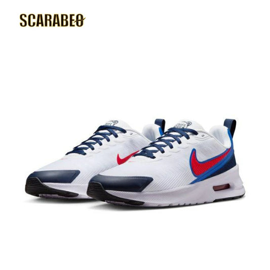 ナイキ NIKE エアマックス NUAXIS メンズ スニーカー 25SU IH1987-100 ホワイト/ユニバーシティレッド/オブシディアン/ゲームロイヤル ブラック Max Air クッション 軽量 通気性 ih1987-100
