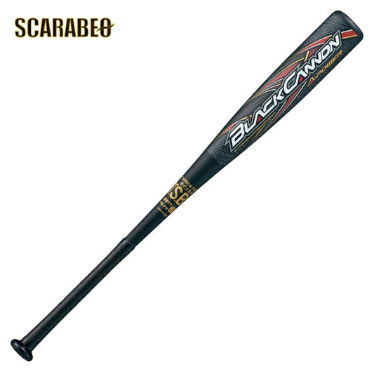 ゼット ZETT 少年野球 バット ブラックキャノン Aパワー 少年軟式 FRP製 カーボン J号球対応 トップバランス ジュニア用 豪速弾道 ジュニアバット bct75370