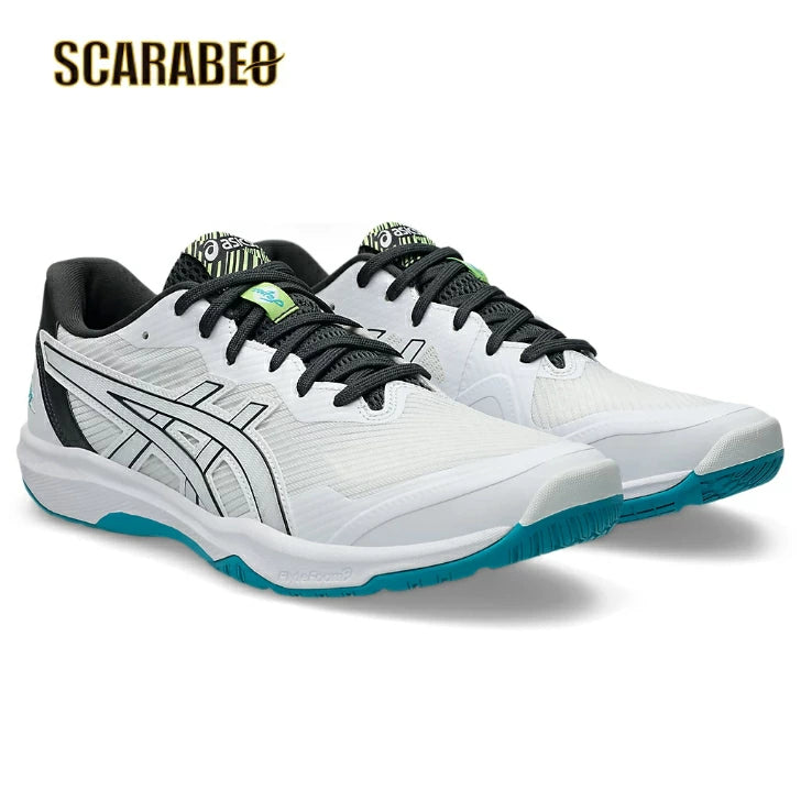 ASICS アシックス バレーボールシューズ メンズ ROTE JAPAN LYTE FF 3 ホワイト ラグーン 1053A054-105 部活生 人気 全日本バレー高校選手権 使用率1位 軽量 反発 クッション 安定性 1053a054-105