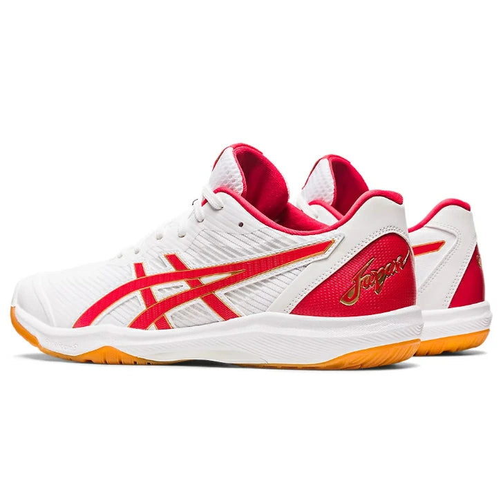 ASICS アシックス バレーボールシューズ メンズ ROTE JAPAN LYTE FF 3 ローテジャパン ライト FF 3 ホワイト レッド 1053A054-102 部活生 人気 軽量 反発 クッション 安定性 1053a054-102