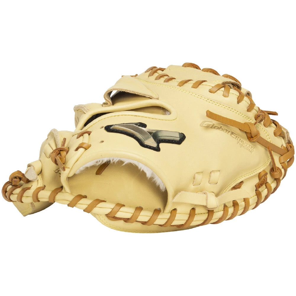 ミズノ ジュニア 軟式グローブ グローバルエリート RG ブランドアンバサダーセレクション 大城卓三モデル 紐革 コンビカラー 8049 ブロンド×コルク 2025秋冬 1ajcy33100