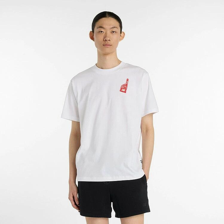ニューバランス Tシャツ メンズ 半袖 スタジアムショートスリーブ MT53929-WT ホワイト New Balance 綿100% カジュアル スポーツウェア mt53929
