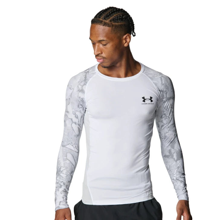 アンダーアーマー UA ヒートギア コンプレッション 長袖 ロングスリーブ シャツ メンズ トレーニング ブラック ホワイト ミッドナイトネイビー 6007728 Under Armour 吸汗速乾 ストレッチ フィット