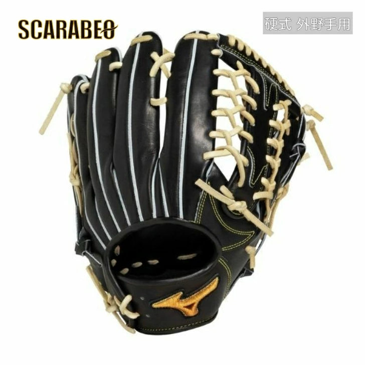 ミズノ 硬式 グローブ 外野手用 ミズノプロ Classic 限定カラー ブラック×ブロンド サイズ18N 硬式用 グラブ 日本製 1AJGH ミズノプロクラシック 1ajgh33107