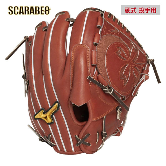 野球 硬式グローブ 投手用 ミズノ MIZUNO ミズノプロ CRAFTED Edition 高橋宏斗型 SPEEDREVO 高校野球対応 硬式用グラブ ローズブラウン 日本製　1ajgh33021