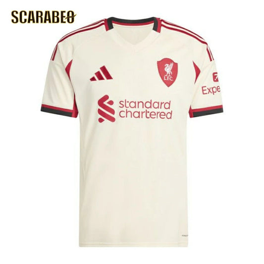 adidas アディダス リバプールFC ユニフォーム 25/26 アウェイ レプリカ LFC サッカー イングランド プレミアリーグ JV6487 ワンダーホワイト jyf80-jv6487