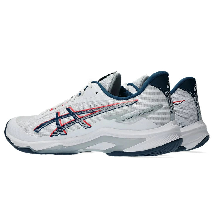ASICS アシックス NETBURNER BALLISTIC FF 4 ネットバーナー バリスティック FF4 メンズ バレーボールシューズ インドアシューズ ホワイト×マコブルー 1053a070-101