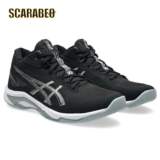 ASICS アシックス NETBURNER BALLISTIC FF MT 4 ネットバーナー バリスティック FF ミッドカット メンズ バレーボールシューズ インドアシューズ ブラック×ホワイト 1053A071.001