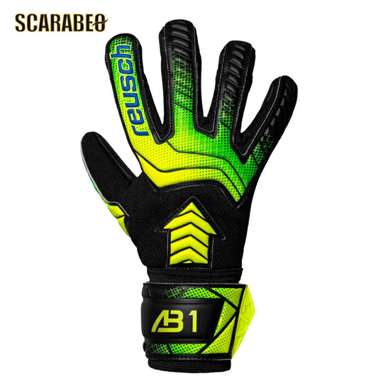 ロイシュ ジュニア ゴールキーパーグローブ アトラクト AB1 シルバー キッズ サッカー フットサル GKグローブ ブラック/セーフティイエロー 7052 サイズ4～7 reusch 5562263-7052