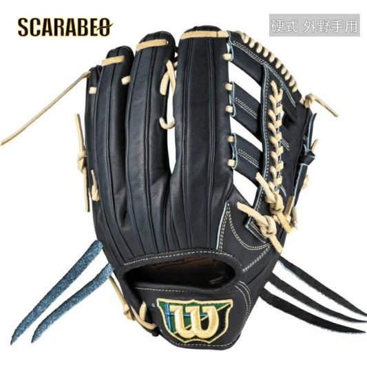 ウイルソン 硬式 グローブ 外野手用 グラブ メンズ Wilson Staff DUAL デュアル WBW103666 硬式野球 外野用 大人 一般 右投げ用 プロステアレザー 日本製 wbw103666