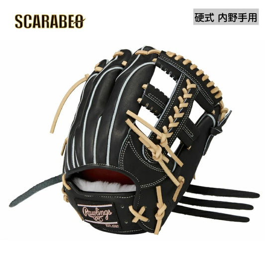 ローリングス 硬式 グローブ 内野手用 PRO PREFERRED Wizard #02 プロプリファード GH5FPW2CK4MG 高校野球対応 11.5インチ 右投げ ブラック キャメル gh5fpw2ck4mg