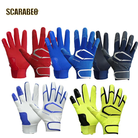 Cutters カッターズ プライムヒーロー 3.0 限定モデル アメフト グローブ B353 両手 フルフィンガー 全天候対応 C-TACK S M L ホワイト×ロイヤル イエロー×ブラック レッド×シルバー ロイヤル×ホワイト ネイビー×シルバー b353