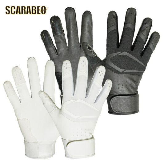 Cutters カッターズ プライムヒーロー 3.0 ソリッド B353S 高校野球対応 アメフト 野球 バッティング グローブ フルフィンガー 両手 S～XL ブラック ホワイト b353s